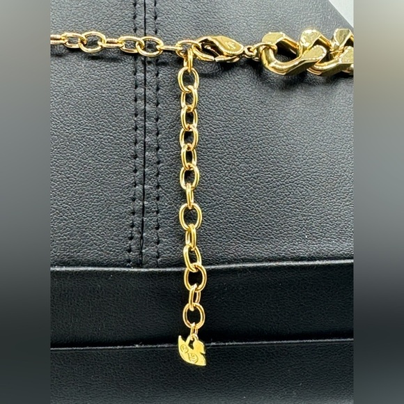 Swarovski Odyssey Collection Necklace,Matching Two Way Earrings NWT  BOX Gold - Picture 9 of 17